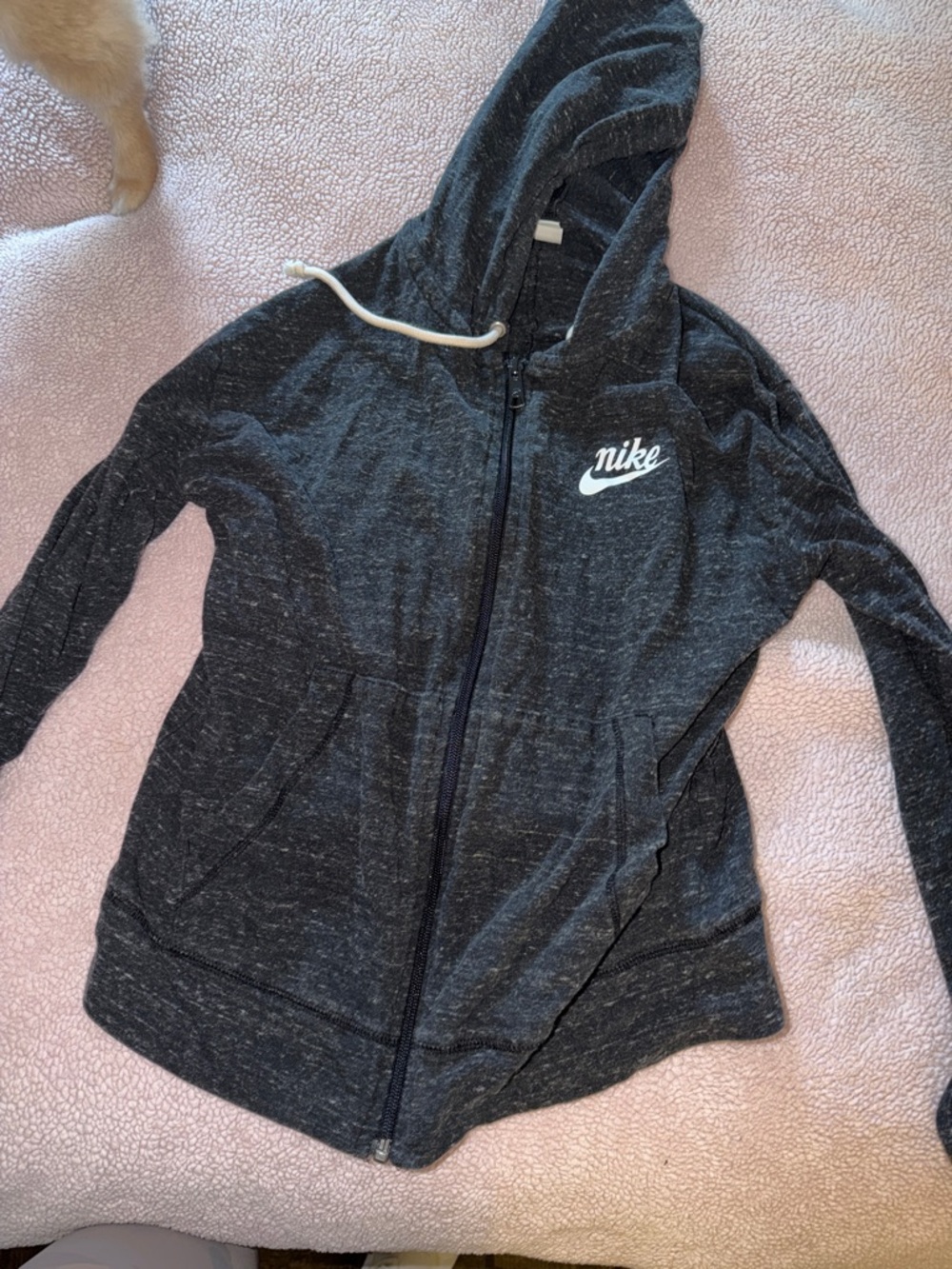 Nike Women's Dark Heather Gray Zip-Up Hoodie